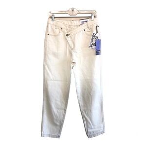 Kahlana Barfield Brown Future Collective High-Rise Overlap Waist Jeans Size 0